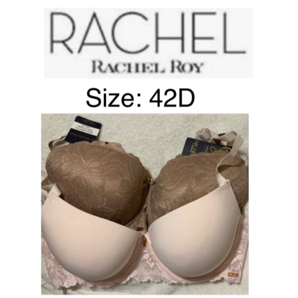 🎄🧑‍🎄 RACHEL Rachel Roy Curvy Collection
Perfect Coverage Bras NWT 42D
